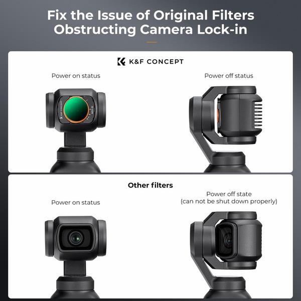 Kính Lọc K&F Concept Magnetic ND2-32 (KF01.2544) Cho DJI Osmo Pocket 3 Và Pocket 4