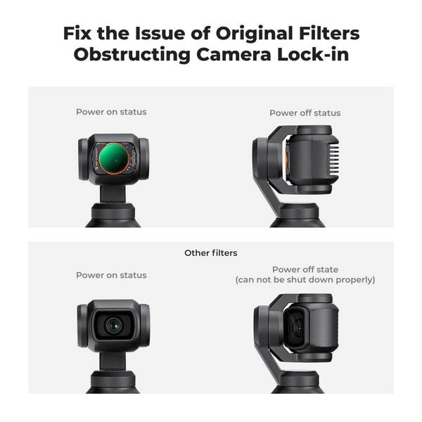 Kính Lọc K&F Concept Magnetic ND2-ND32 & Black Mist 1/4 2-in-1 (KF01.2616) Cho DJI Osmo Pocket 3 Và Pocket 4