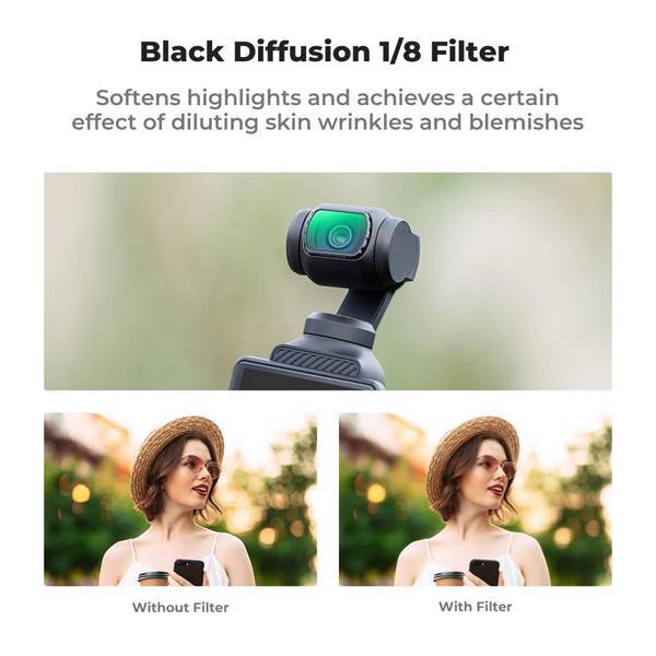 Kính Lọc K&F Concept Magnetic Black Mist 1/8 (KF01.2614) Cho DJI Osmo Pocket 3 Và Pocket 4
