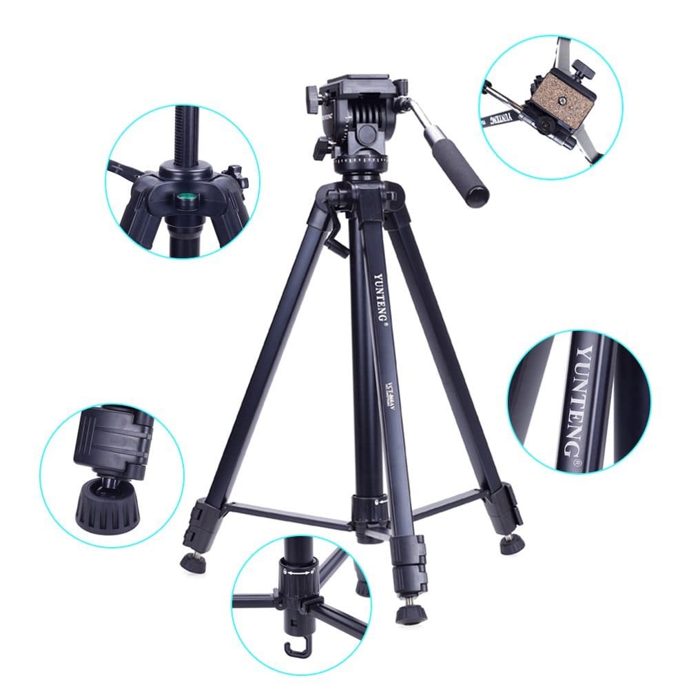 Chân máy ảnh Tripod Yunteng VCT-880RM- Hàng chính hãng