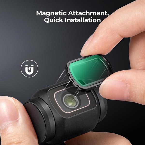 Kính Lọc K&F Concept Magnetic MCUV (KF01.2534) Cho DJI Osmo Pocket 3 Và Pocket 4