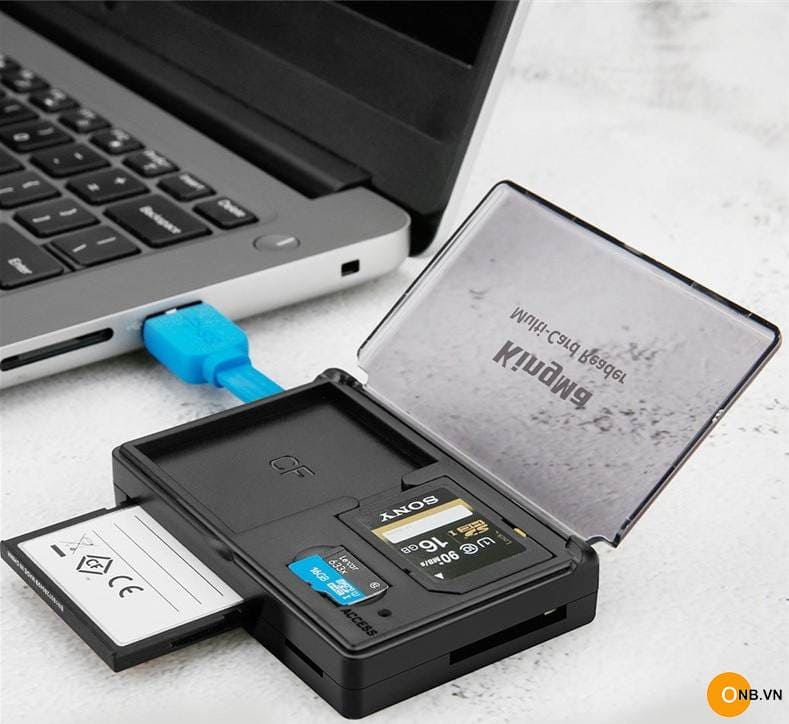 Đầu đọc thẻ kèm hộp đựng Kingma USB 3.0