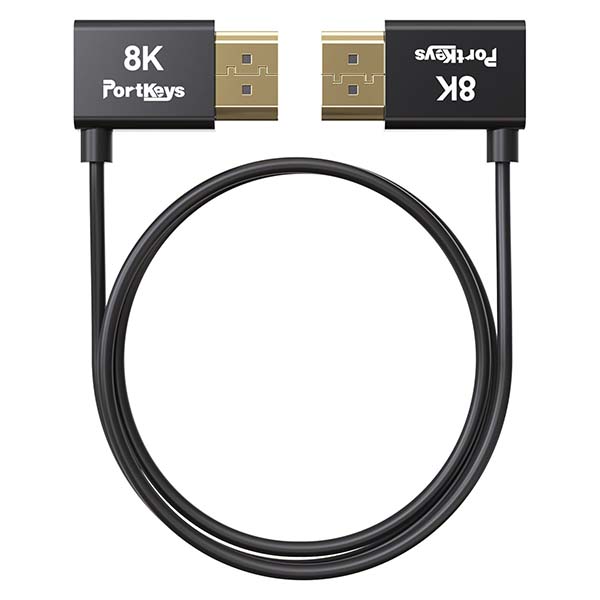 Dây HDMI Portkeys Ultra-thin 10-Core Coaxial (2.4mm)