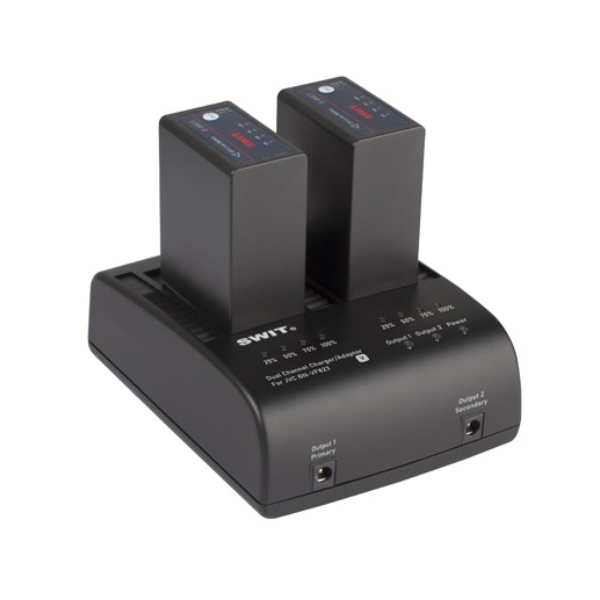 Swit S-3602V 2-ch JVC BN-VF Charger and Adaptor
