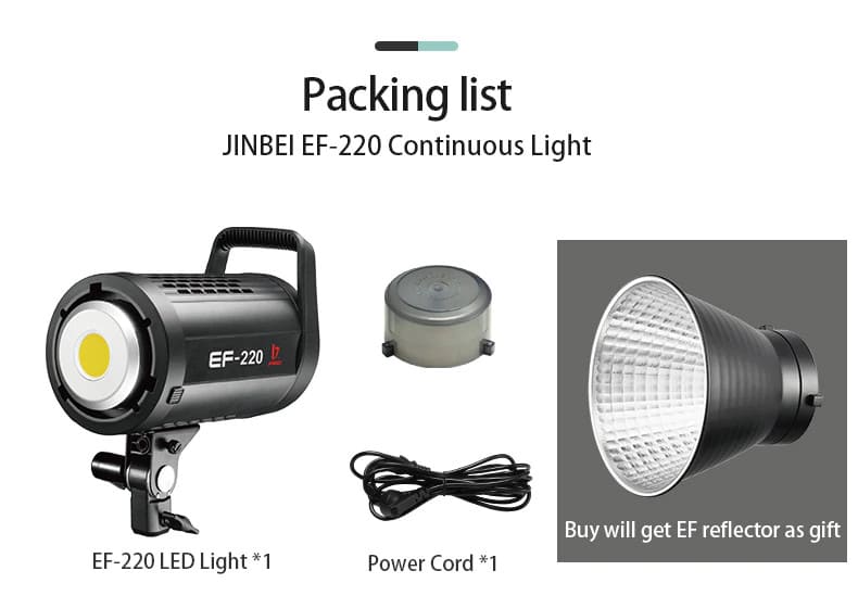 Đèn Led Jinbei EF-220 | Hàng Chính Hãng