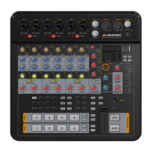 Bàn trộn video Avmatrix SHARK S4M - 4-CH SDI/HDMI AV Switcher