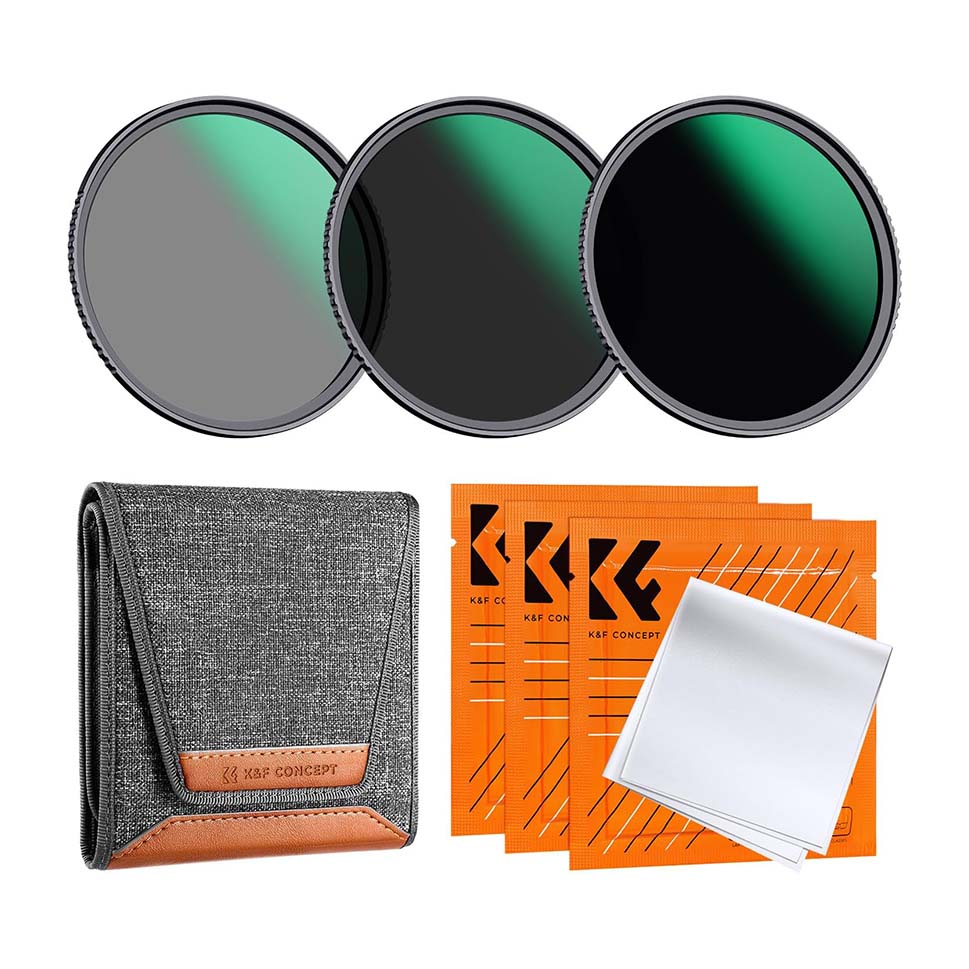 Kính lọc K&F Concept Nano-D Filter Kit ND8 ND64 ND1000 77mm