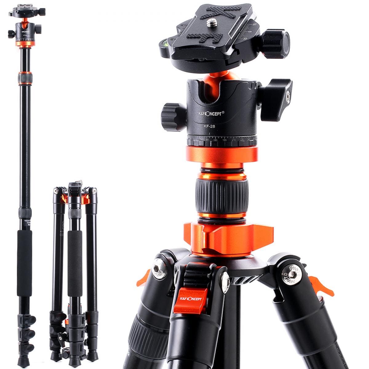 Chân máy ảnh K&F Concept K254A3+BH-28L(KF09.089V1)