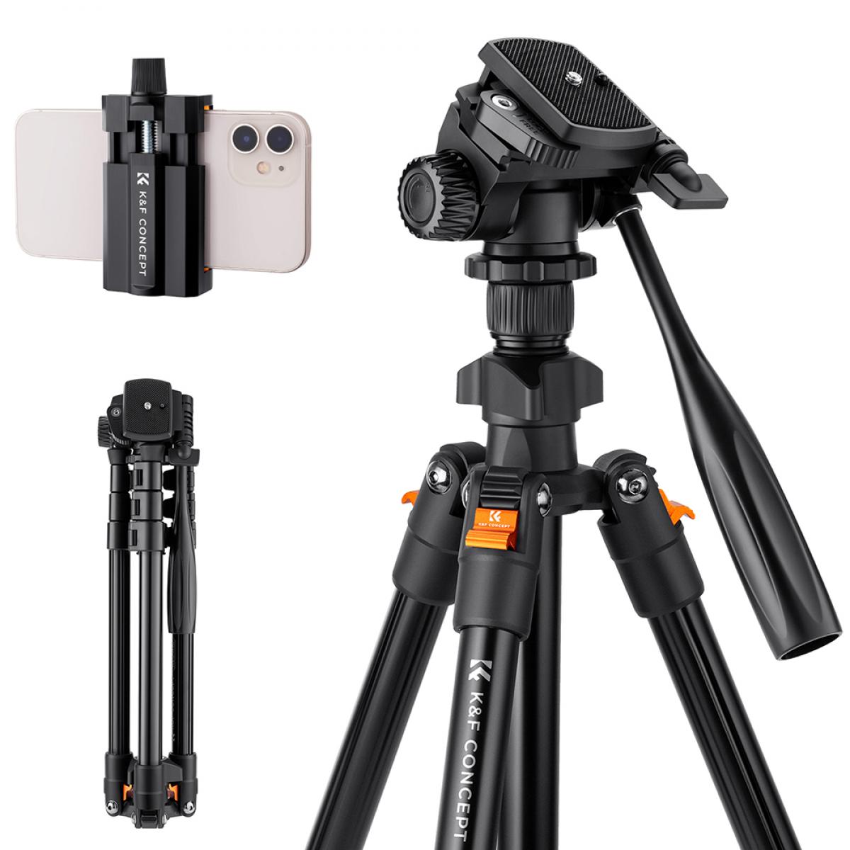 Chân máy ảnh K&F Concept K234A0 kèm Video Head KF09.115