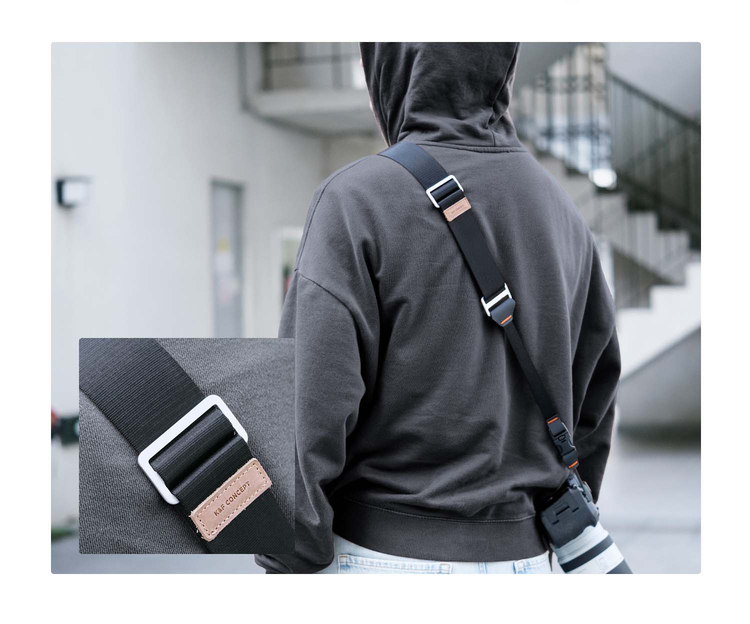 Dây đeo máy ảnh K&F Concept Neck Strap 45mm KF13.132