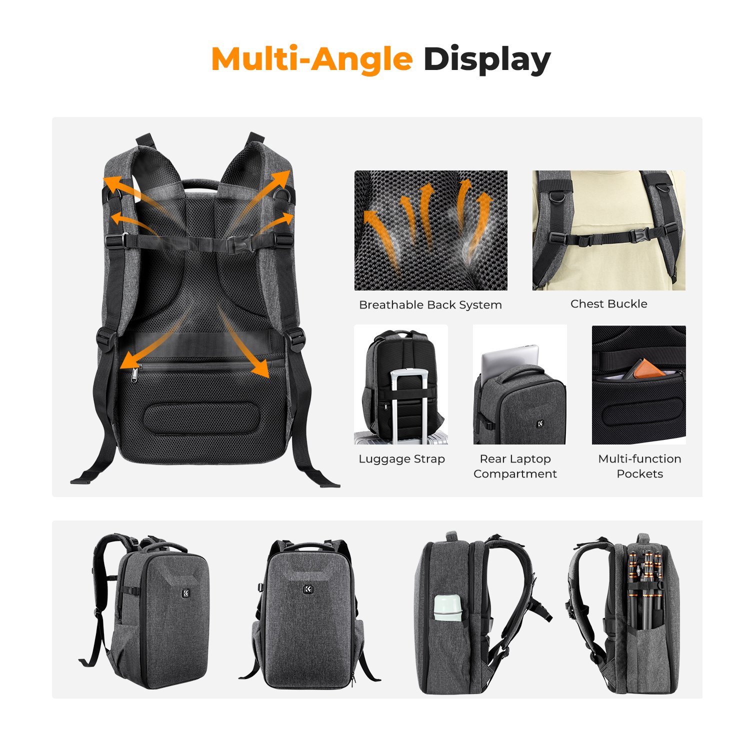 Balo K&F Concept Professional Camera Backpack 22L KF13.134