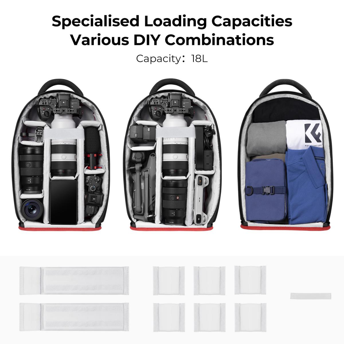 Balo K&F Concept Professional Camera Backpack 18L KF13.151