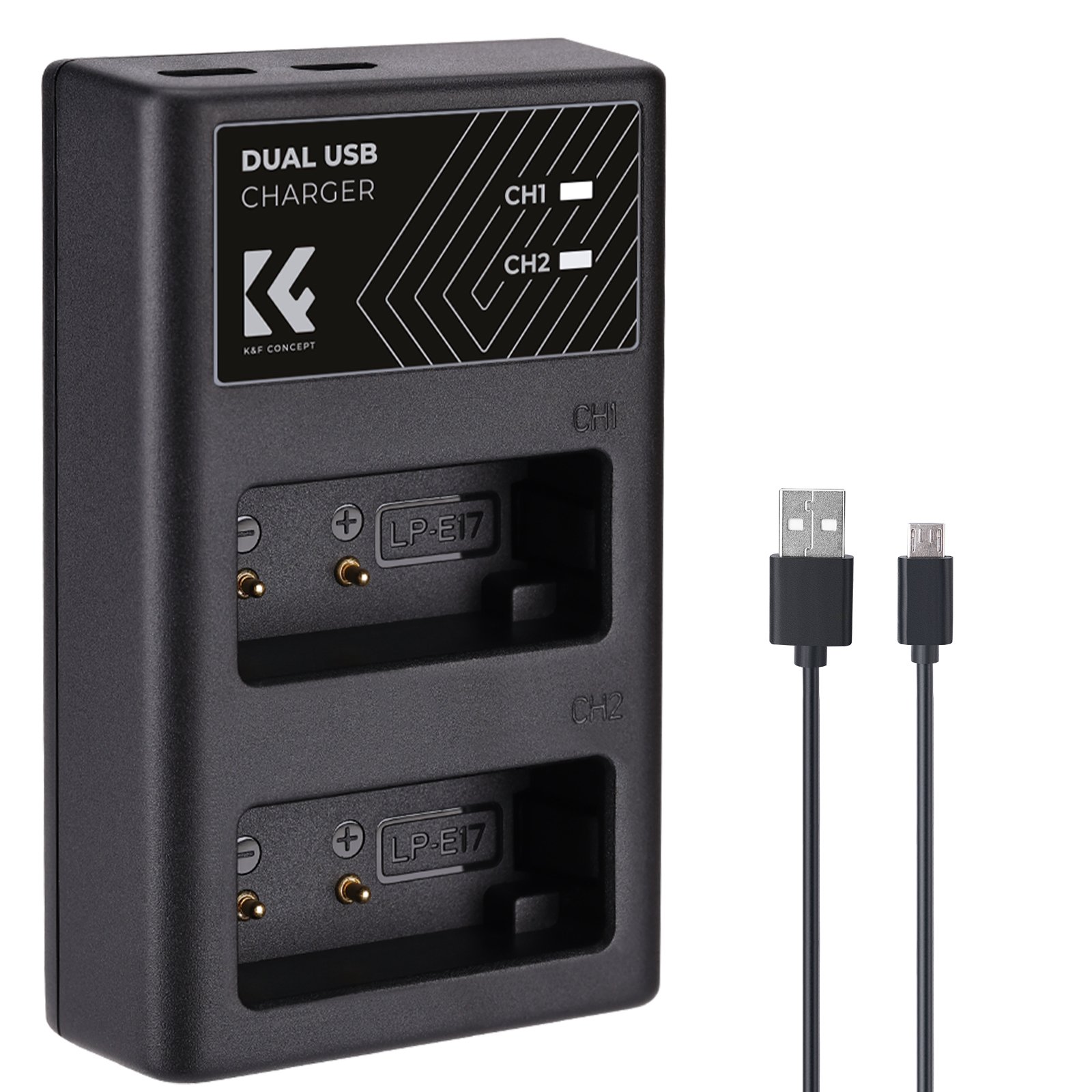 Sạc pin kép K&F Concept LP-E17 (KF28.0008)