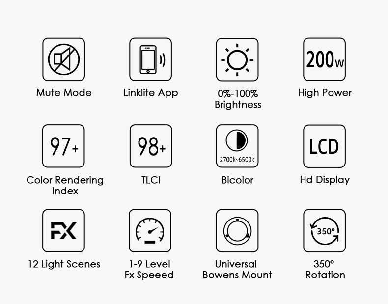 Đèn led Tolifo Konway KW2000B Procolor 220W – Hàng chính hãng