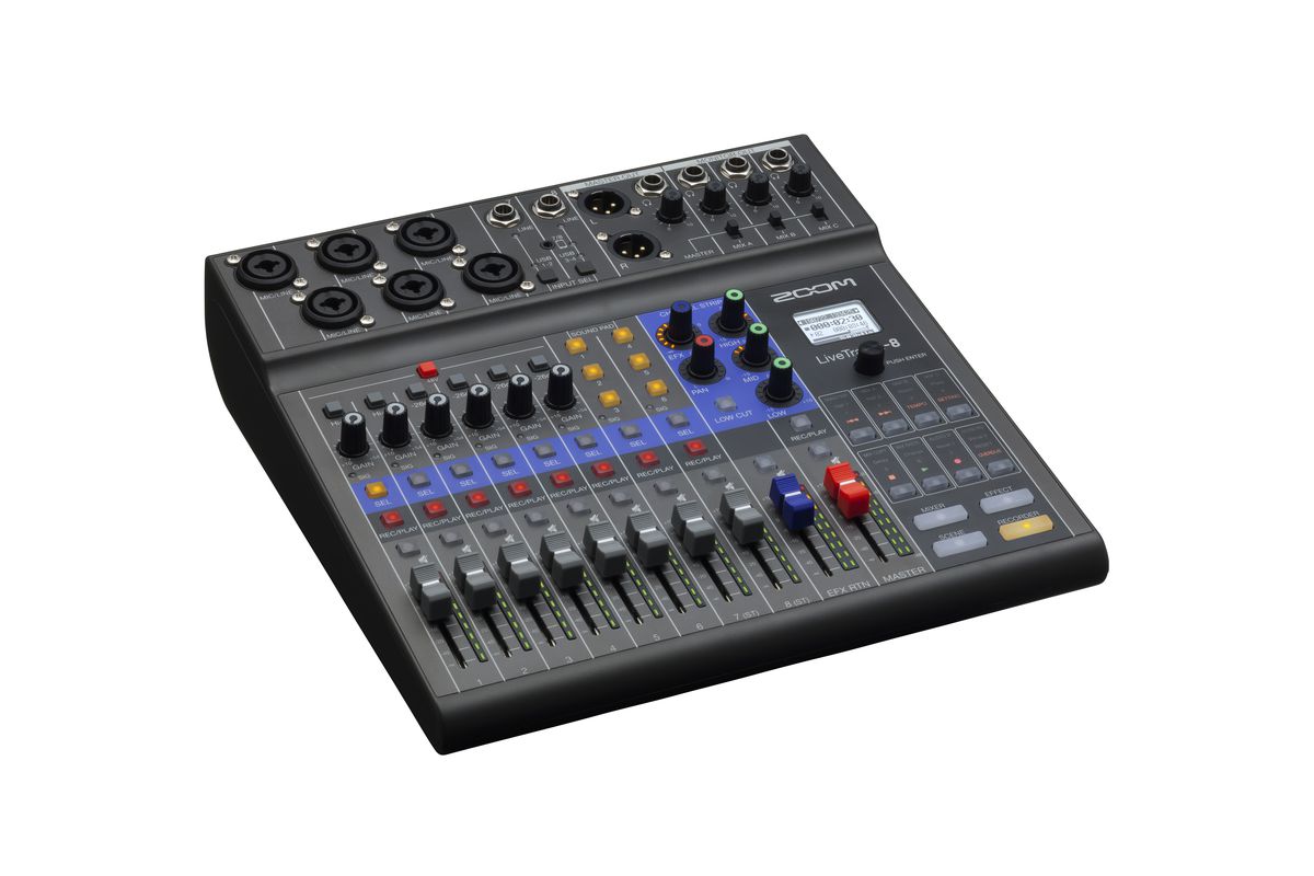 Bàn trộn âm thanh Zoom LiveTrak L-8 - Digital mixer recorder