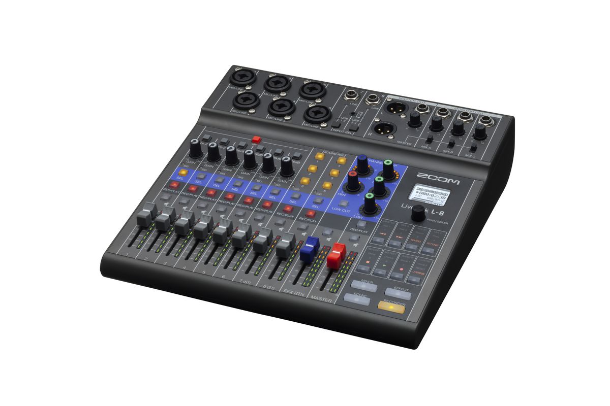 Bàn trộn âm thanh Zoom LiveTrak L-8 - Digital mixer recorder