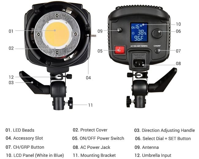 Đèn Led Godox SL 200W - Hàng chính hãng