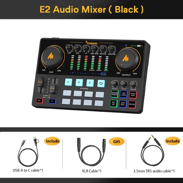 Bàn trộn âm thanh Maonocaster AME2 - Soundcard mixer