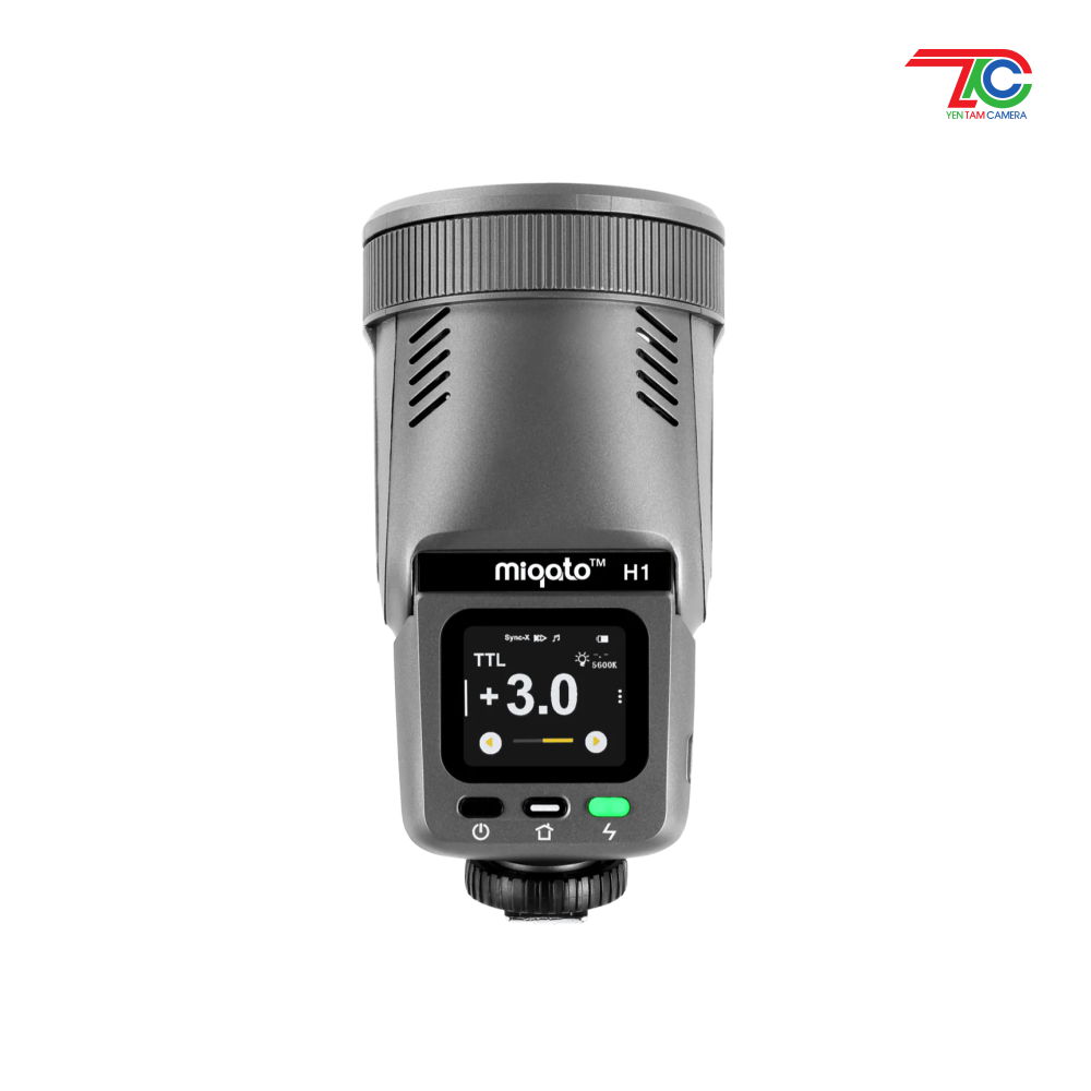 JINBEI Miqato H1 - Đèn Flash LED Video 2in1 for Canon Nikon Fuji Sony