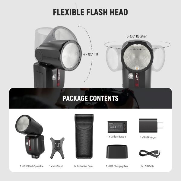 Đèn flash đầu tròn Neewer Z2-N TTL for Nikon - Hàng chính hãng