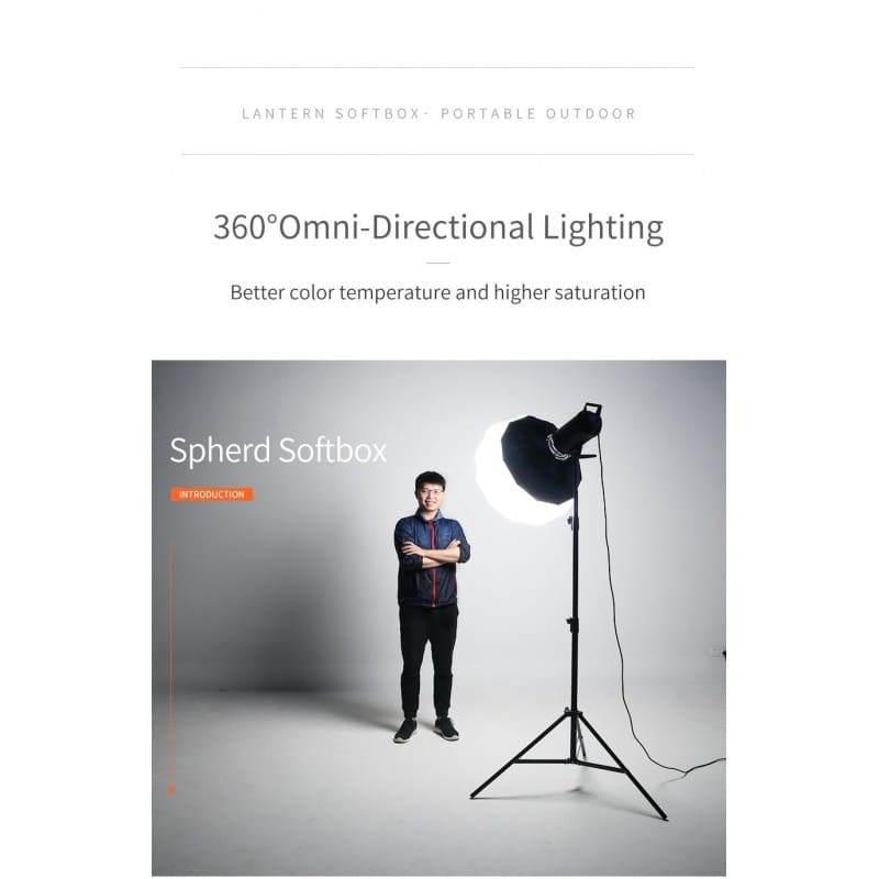 Softbox cầu NiceFoto 65cm | Hàng Chính Hãng