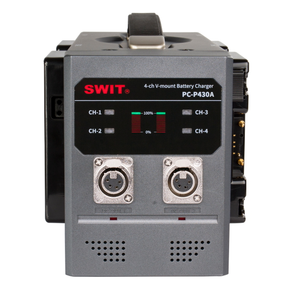 Bộ sạc SWIT PC-P430A 4 kênh dùng cho pin Gold Mount - Hàng chính hãng