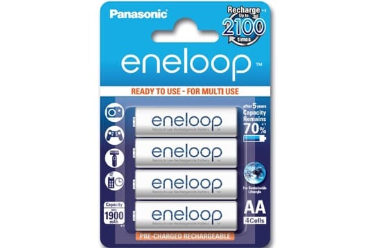 Pin AA Panasonic Eneloop 1900 mAh BK-3MCCE loại 2100 lần sạc