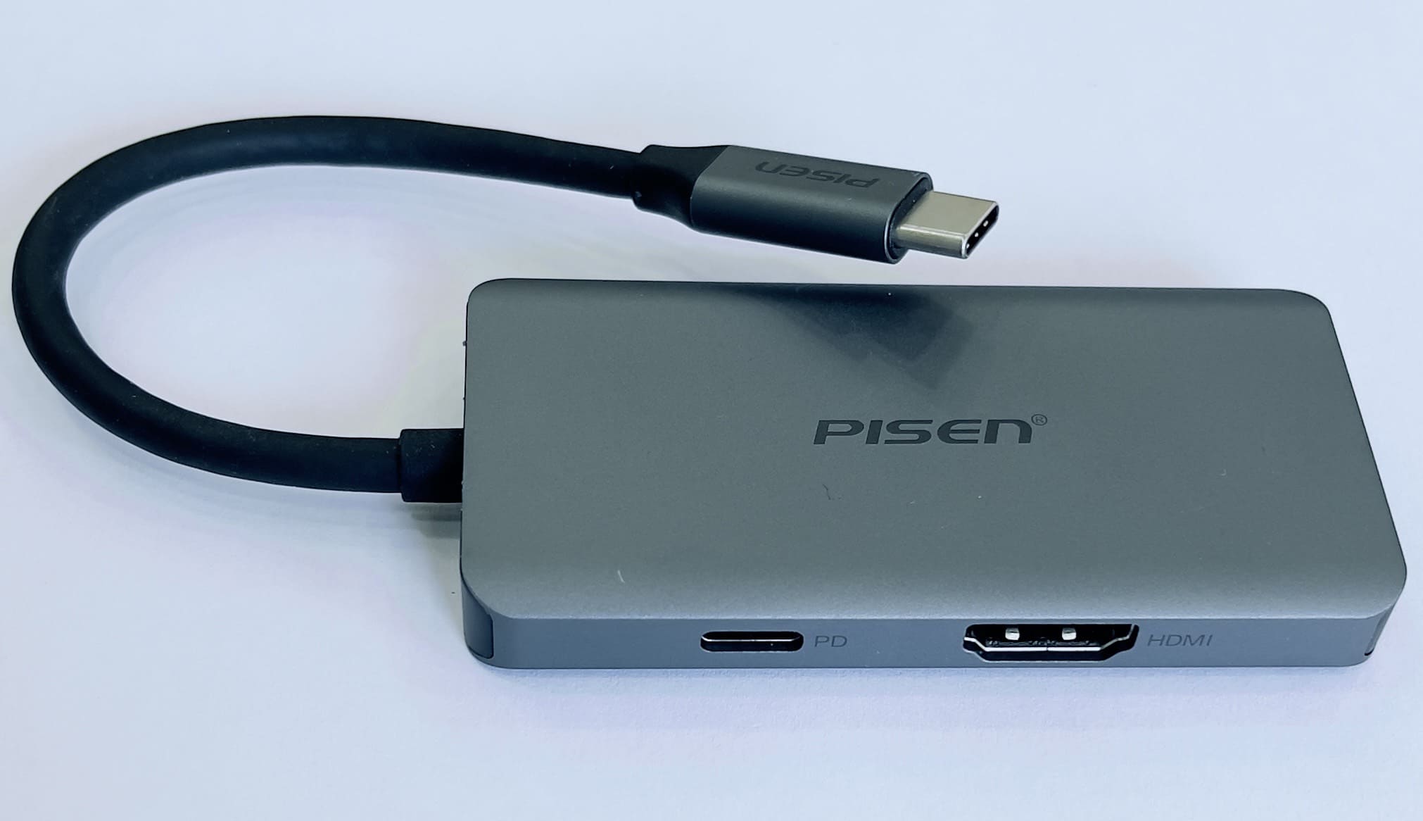 Dây  cáp chuyển đổi Pisen Type-C ra HDMI và USB