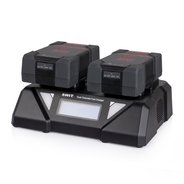 Bộ sạc SWIT S-3812S 2 kênh dùng cho pin V-Mount - Hàng chính hãng