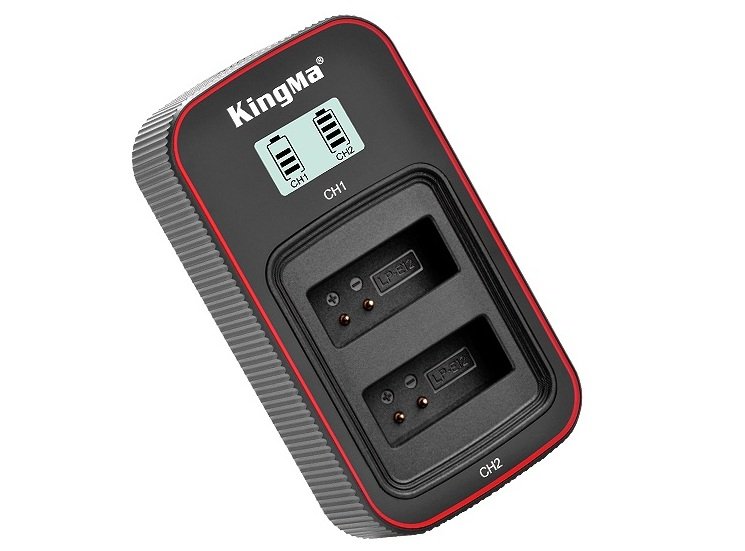 Bộ sạc đôi và 2 pin KingMa LP-E12
