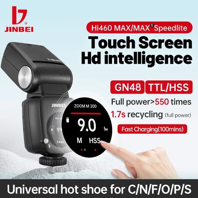 Đèn flash Jinbei Hi-460MAX- Hàng chính hãng
