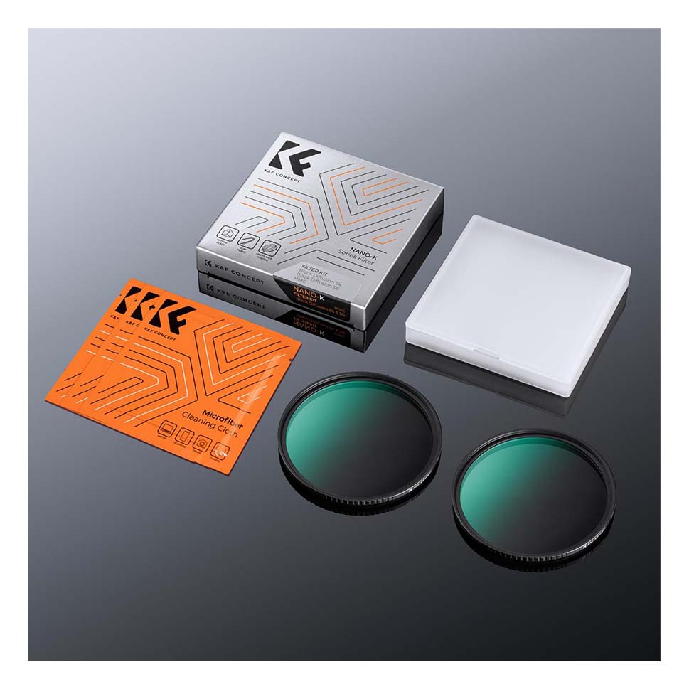 Kính lọc K&F Concept Nano-K Filter Kit Black Mist 1/4 + 1/8 49mm