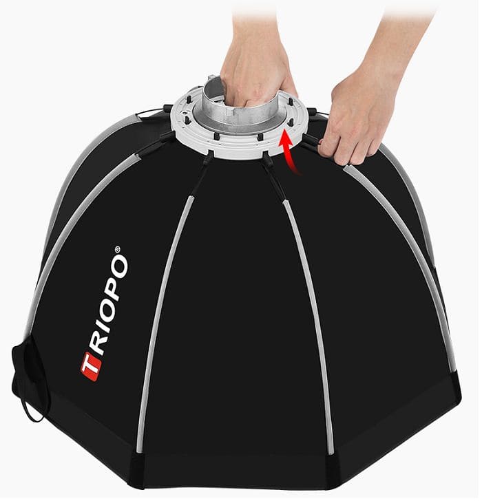 Softbox Triopo K2-65 thao tác nhanh