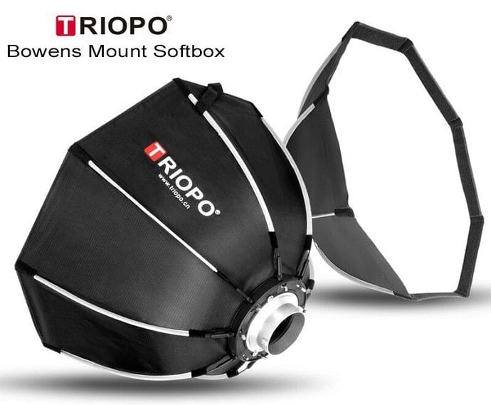 Softbox Triopo K120 thao tác nhanh