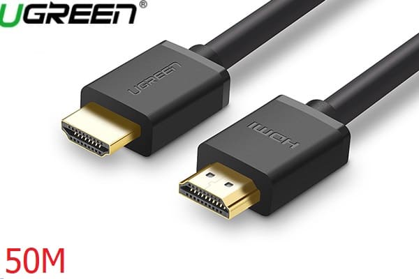 Cáp HDMI 1.4 dài 50M hỗ trợ Ethernet 4k 2k HDMI chính hãng Ugreen 40592 (Chip Khuếch Đại)