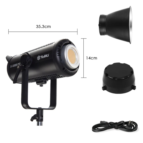Đèn LED Tolifo X-500B Pro 500W DMX 512 Có choá
