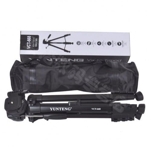 Chân máy ảnh Tripod Yunteng VCT-668- Hàng chính hãng