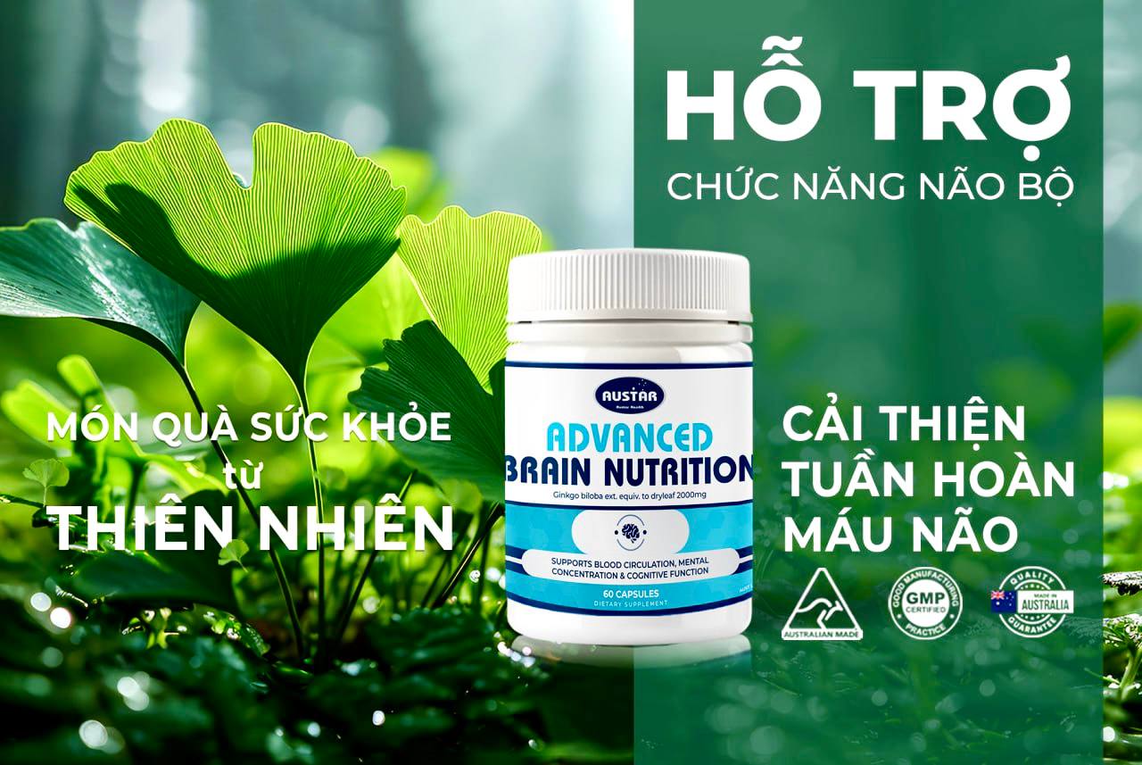 TĂNG CƯỜNG TRÍ NÃO – NÂNG CAO TẬP TRUNG VỚI VIÊN UỐNG BỔ NÃO AUSTAR ADVANCED BRAIN NUTRTION