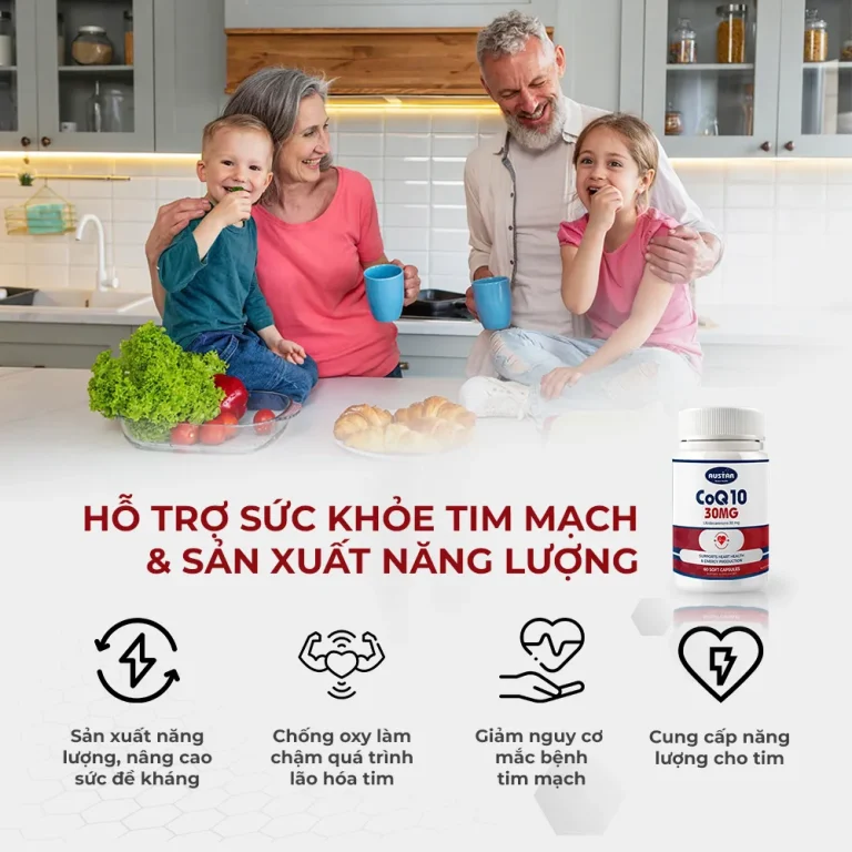 BÍ QUYẾT BẢO VỆ TIM MẠCH VÀ TĂNG CƯỜNG SỨC KHỎE VỚI CoQ10 30MG