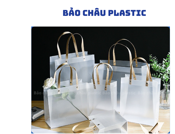 Túi Đựng Qùa Tặng- Túi Nhựa Cán Mờ, Túi Mika Quai Dẹt Đựng Hoa, Chống Thấm Nước