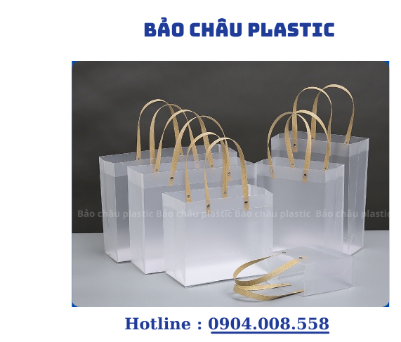 Túi Đựng Qùa Tặng- Túi Nhựa Cán Mờ, Túi Mika Quai Dẹt Đựng Hoa, Chống Thấm Nước