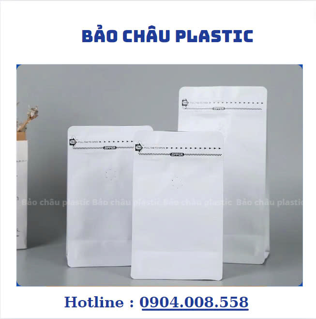 Túi zipper 8 cạnh đáy bằng
