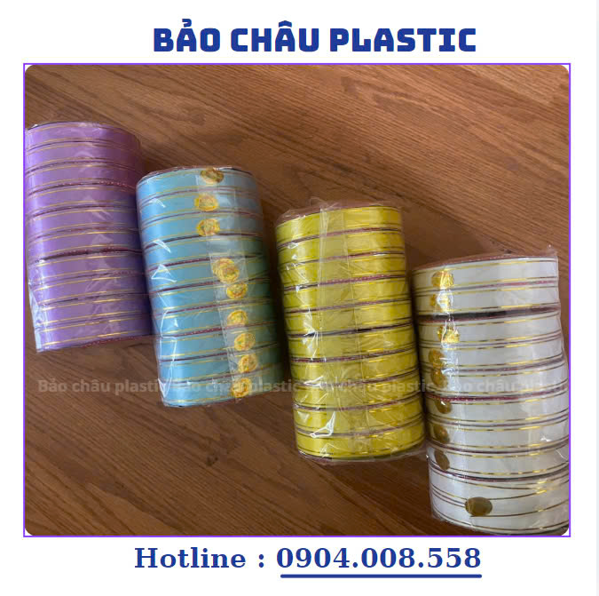 Dây Ruy Băng Nhựa Bản 1cm Buộc Đuôi Bóng Trang Trí Phòng Cưới,sự Kiện,...