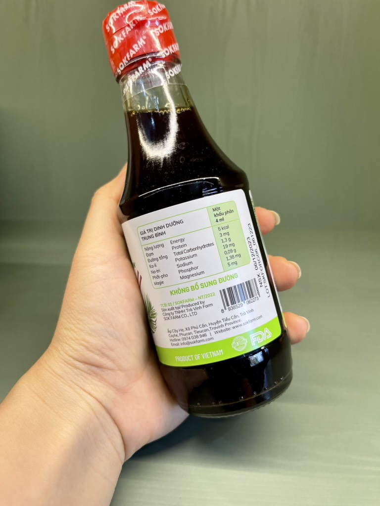 Nước tương mật hoa dừa 200ml - SokFarm