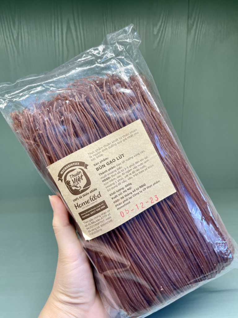 Bún gạo lứt 500g Thuần Việt