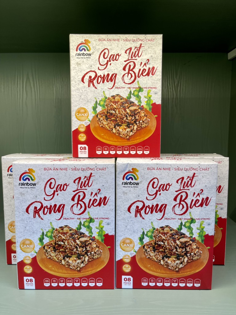 Bánh hạt gạo lứt rong biển 160gr - Rainbow