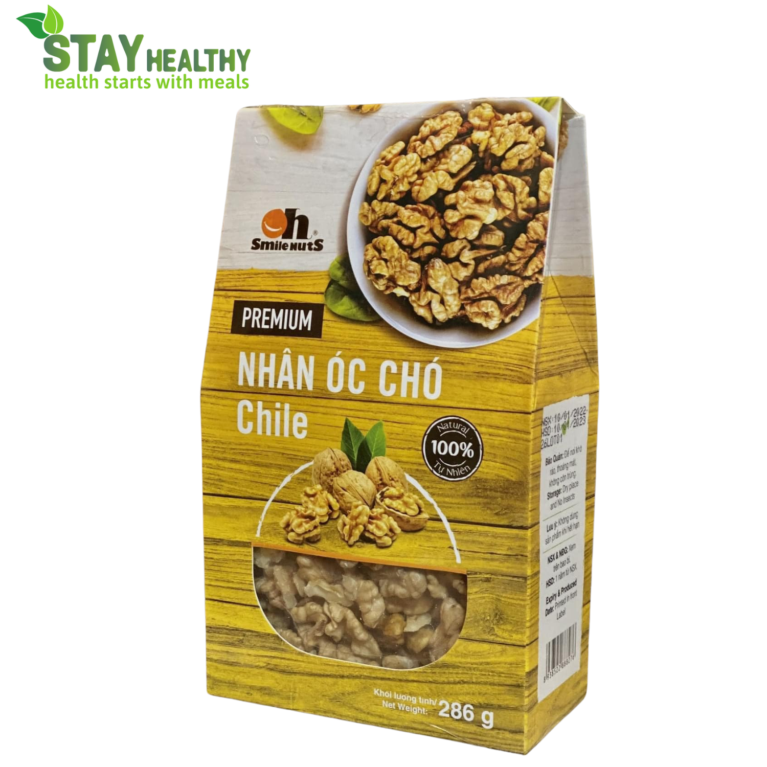 Nhân óc chó Chile 286gr - SmileNut