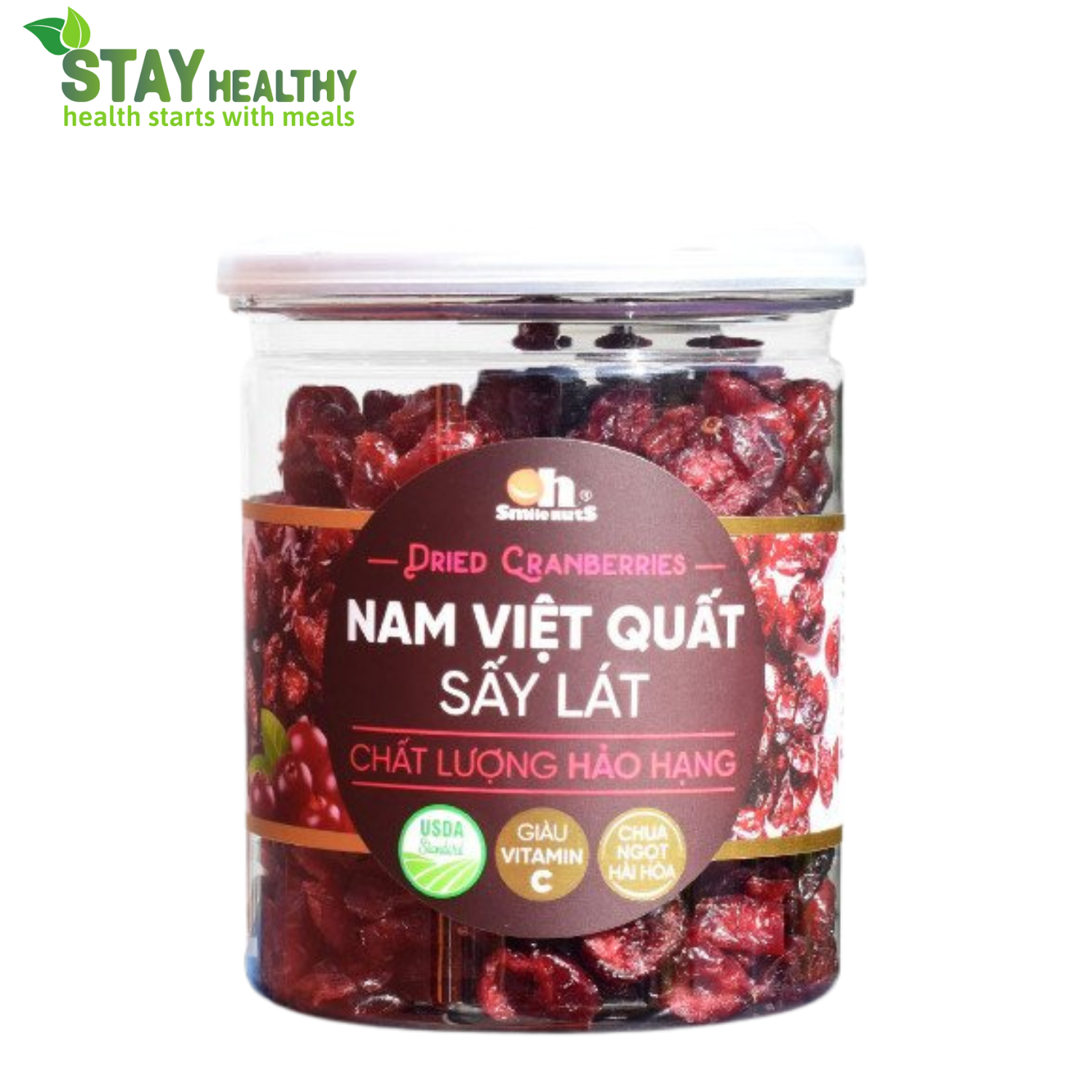 Nam việt quất sấy lát 250gr - SmileNut