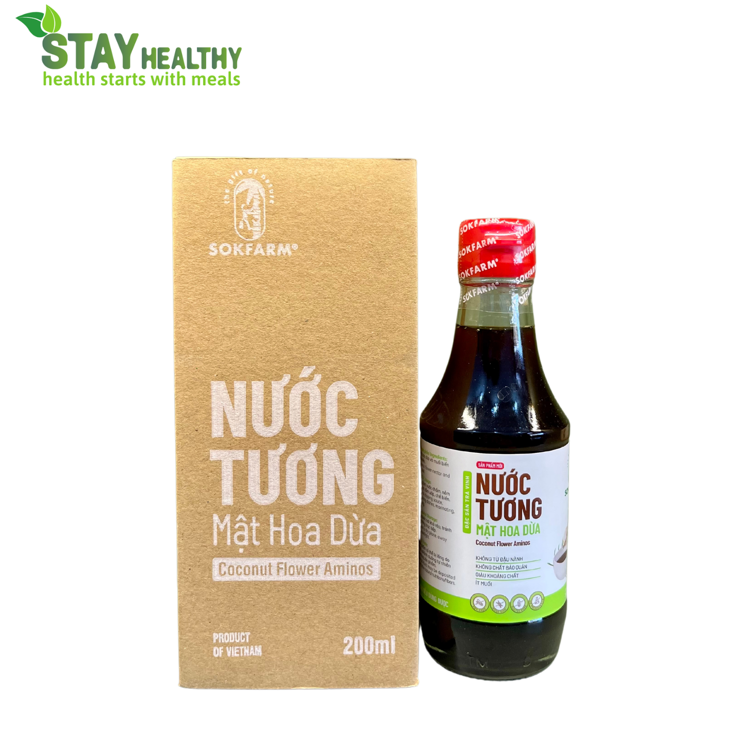 Nước tương mật hoa dừa 200ml - SokFarm
