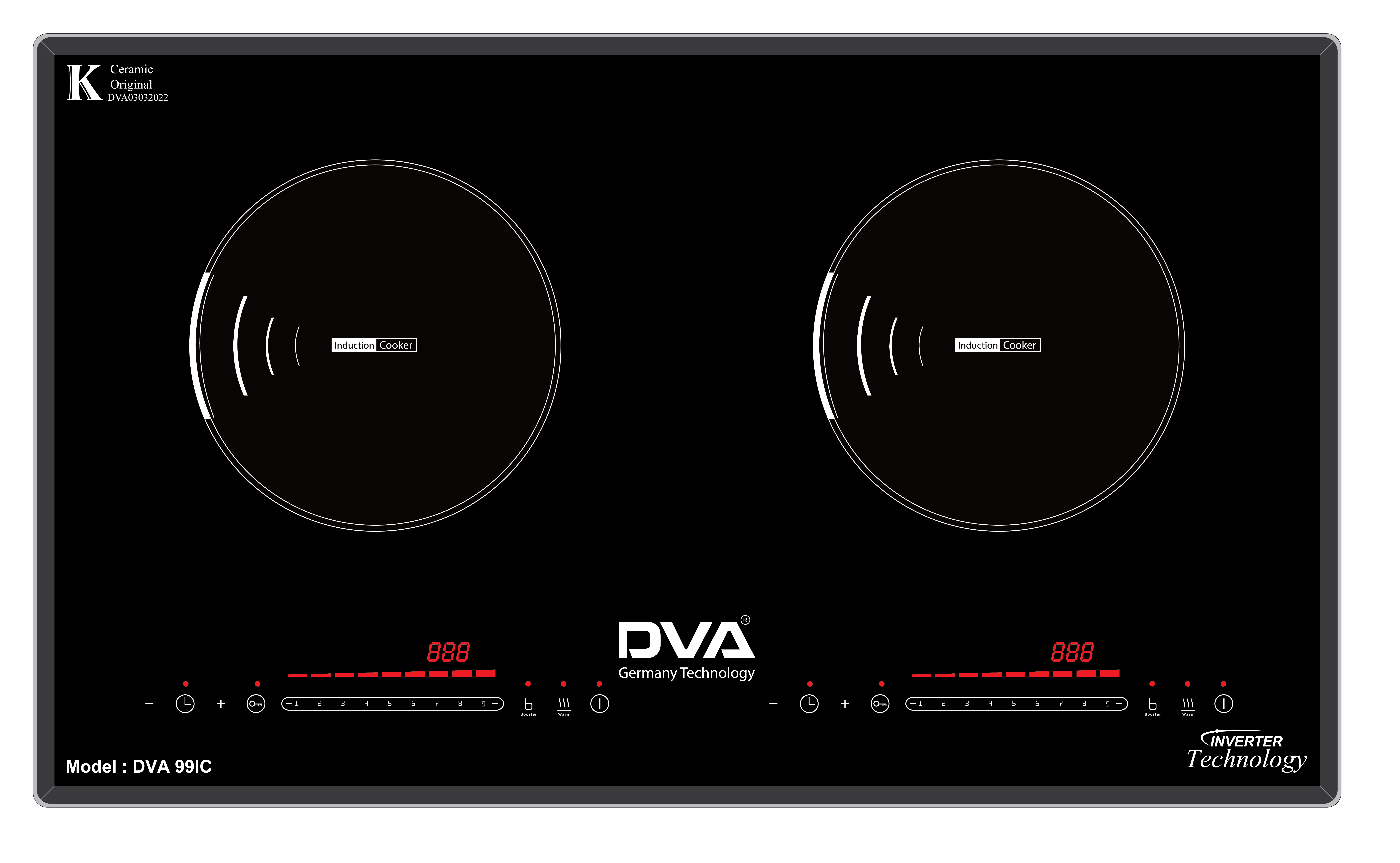 Bếp từ đôi DVA 99IC_Made in Việt Nam